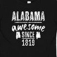 thumbnail image 4 of Inktastic Alabama Awesome Since 1819 Boys or Girls Baby T-Shirt, 4 of 5