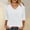 White, variant on BUIGTTKLOP Womens Summer Tops 3/4 Sleeve Casual Dressy Shirts V Neck Loose Fitted Summer Blouses
