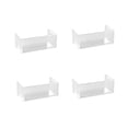 thumbnail image 4 of Estante de almacenamiento de escritorio con soporte de exhibición transparente de 4 piezas, estante de almacenamiento único para decoración del hogar, Corto ancho, 4 of 7