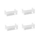thumbnail image 4 of Estante de almacenamiento de escritorio con soporte de exhibición transparente de 4 piezas, estante de almacenamiento único para decoración del hogar, estante para gabinete de Corto ancho, 4 of 7