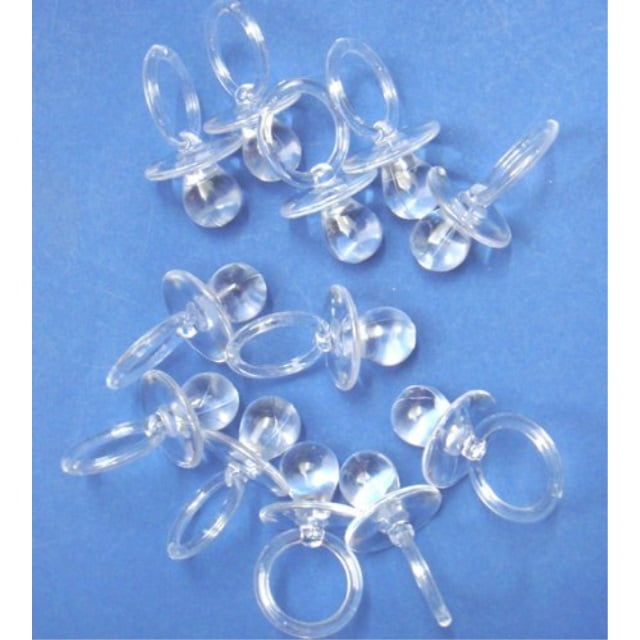 Photo 1 of 2.5 acrylic clear baby pacifier baby shower favors - 48 pieces