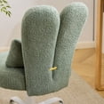 thumbnail image 2 of Ktaxon Teddy Fleece Office Chair, Rabbit Ear Backrest Vanity Chair, Adjustable Swivel Reading Chair for Home Office Green, 2 of 8