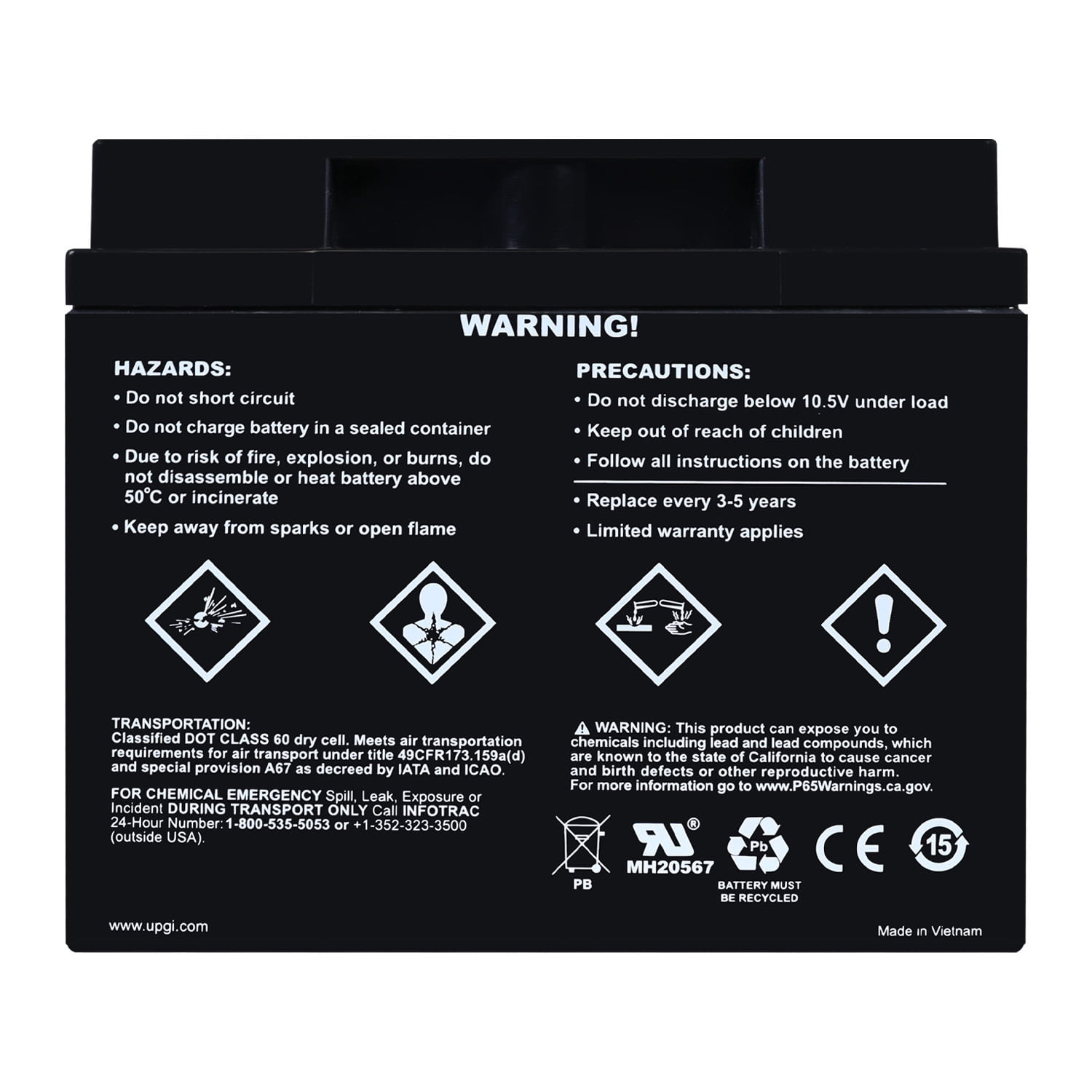 HC1200-BLU 1200 Watt Power Cell Audio Battery To Power Car Stereo System