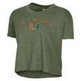 thumbnail image 2 of Women's Alternative Apparel  Green Miami Hurricanes Retro Jersey Headliner Cropped T-Shirt, 2 of 3