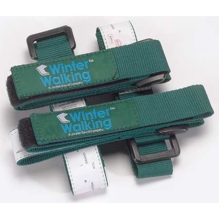 Winter Walking Size 5 to 6 IceGrips Bunny Boot Straps, Green, (Best Boots For Walking On Ice)
