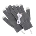 thumbnail image 1 of Yuarrent 1 par de guantes calefactables USB para hombre, guantes de mano para pantalla táctil para ordenador portátil, guantes de invierno cálidos para Suministros térmicos Gris Yuarrent HA069830-02B, 1 of 6