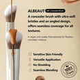 thumbnail image 5 of Concealer Makeup Brushes Set, Angled Under Eye Brightening Brushes for Liquid, Cream, Stick Concealer Foundation Nose Contour Eyeshadow Blending (189193), 5 of 16