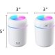thumbnail image 2 of Humidificador, minihumidificador portátil de 300 ml con luz LED nocturna multicolor, 2 modos de niebla y automático, 2 of 5