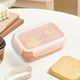 thumbnail image 5 of Caja de almacenamiento de mini refrigerador | Recipiente rectangular de plástico para alimentos | Tapa de sellado a prueba de fugas | Rosa Azul Verde | 5.5"x3.7"x2" | Preparado de comidas apilable, 5 of 6