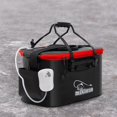 thumbnail image 3 of HLONK Living Fish Bucket Folding Fishing Bucket Multi-function Live Fish Baits Bucket Live Fish Container for Hiking Camping, 3 of 8