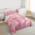 thumbnail image 3 of Feelyou Princess Bowknot Balloon Twin Comforter Sets, Pink Fashion Party Bedding Set, 2pcs, 3 of 8