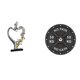 thumbnail image 1 of Estatua de pareja,Figura de pareja besándose,regalo de boda moderno,Reloj de gimnasio,Reloj de pared con barra para gimnasio en casa Reloj de culturismo,Sala de entrenamiento, 1 of 8