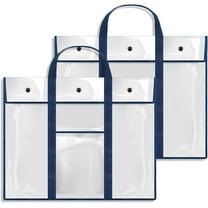 MRSXXNTY 2 Pack Large Poster Storage Bag (31.5"X 25") Bulletin Board Holder Art Portfolio Container for Teachers Classroom Organization