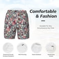 thumbnail image 5 of Lsque Mens Swim Trunks Daisies Flowers Pattern - Bathing Suit Compression Liner - Beach Swim Shorts Swimwear - (S-3XL) - Stretch Quick Dry -Small, 5 of 9