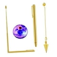 thumbnail image 2 of KLKCMS Dowsing Rods Copper Set, Retractable Convenient Professional Paranormal Divining 4PCS, 2 of 9