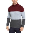 thumbnail image 1 of Tasso Elba Chandail à Col Roulé en Tricot Torsadé pour Hommes (Rouge, s), 1 of 7