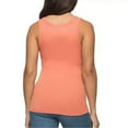 thumbnail image 3 of Felina Womens 3 Pack Ribbed Tank Tops (Cream, Mauve, Green, Large), 3 of 4