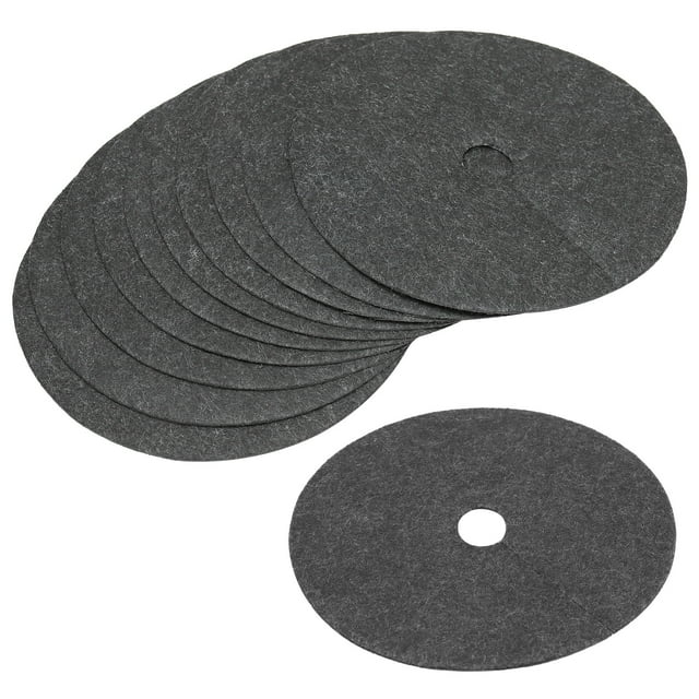Uxcell Tree Mulch Ring Nonwoven Tree Protector Mat Plant Cover Black 18 Pack 5.9"