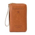 thumbnail image 5 of Long Passbook Holder Air Ticket Storage Certificate Bag Multi-functional Travel Zipper Passbook Bag, 5 of 5