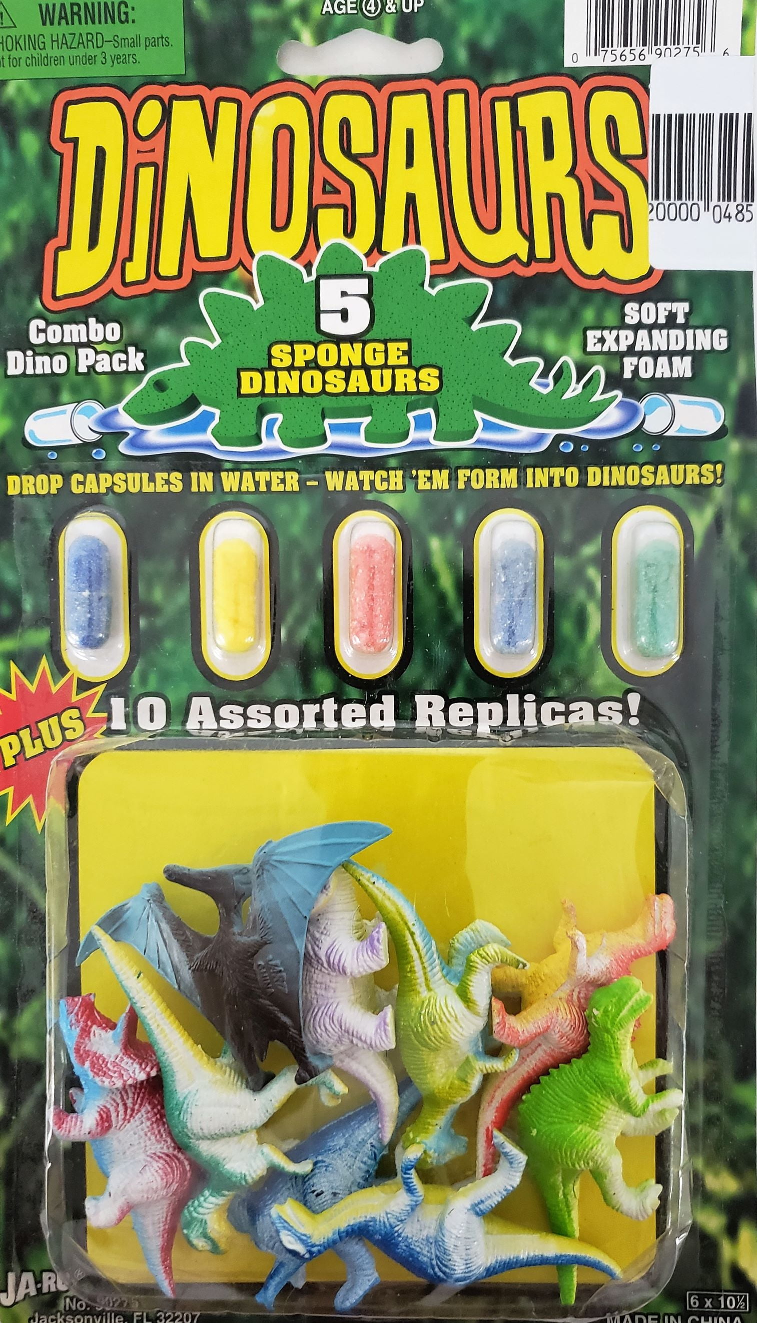 JARU, Inc Dinosaurs Combo Pack 10 Assorted Replicas w/ 5 Capsule
