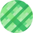 thumbnail image 1 of Ahgly Company Machine Washable Indoor Round Transitional Green Area Rugs, 3' Round, 1 of 7