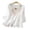 White, variant on MOJOGO Women's Floral Embroidered Tops Lightweight Cotton Linen Shirts Loose 3/4 Flare Sleeve Tops Boho Summer Vacation OutShapes White 2XL