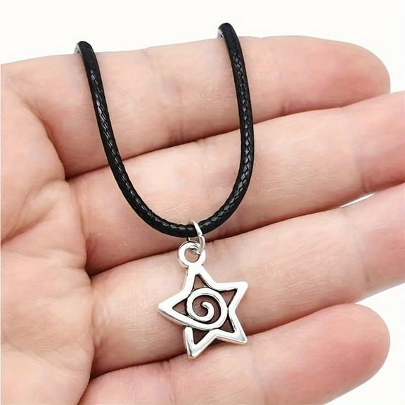 Vintage Silvery Cute Star Pendant Necklace, A Fashionable Pendant Necklace For Women, Men's Necklace, The Perfect Choice For Parties And Gifts, Suitable For Wearing All Year Round.