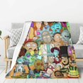 thumbnail image 3 of Manta de felpa suave y cómoda de Rick y Morty, manta de franela cálida y ligera para sofá cama de 80 x 60 pulgadas, 3 of 8