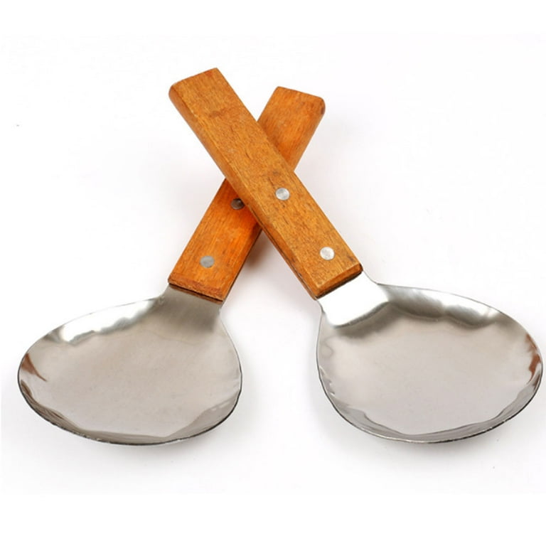 de Buyer Spaghetti Spoon Stainless Steel Wood -B Bois