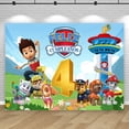 thumbnail image 3 of Fondo de fotografía para fiesta de cumpleaños de Paw Patrol Feliz Cumpleaños personalizado para niños de 1.º y 2.º año, pancarta de fotos para baby shower, 3 of 5
