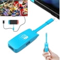 thumbnail image 1 of Switch HDMI Adapter Hub Dock Replacement for Nintendo Switch/Switch OLED, Portable Mini Type C to 4K HDMI and USB Port TV Dock Charging Docking Station Base Adapter Hub for MacBook Laptop Tablet Phone, 1 of 4