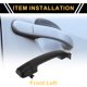 thumbnail image 2 of Manija de puerta exterior delantera izquierda para Toyota Tundra 2007-2020 No.692100C010 Negra, 2 of 6