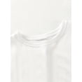 thumbnail image 4 of A Cute, Loose-Fitting White Round-Neck T-Shirt with a Printed Design, Perfect for Spring And Summer, That Flatters The Figure., 4 of 5