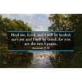 thumbnail image 3 of ArtsyQuotes 14x11 Black Modern Framed Museum Art Print Titled - Bible Verse Quote Jeremiah 17:14, Peder Mork Monsted - Hellebaek, 3 of 5