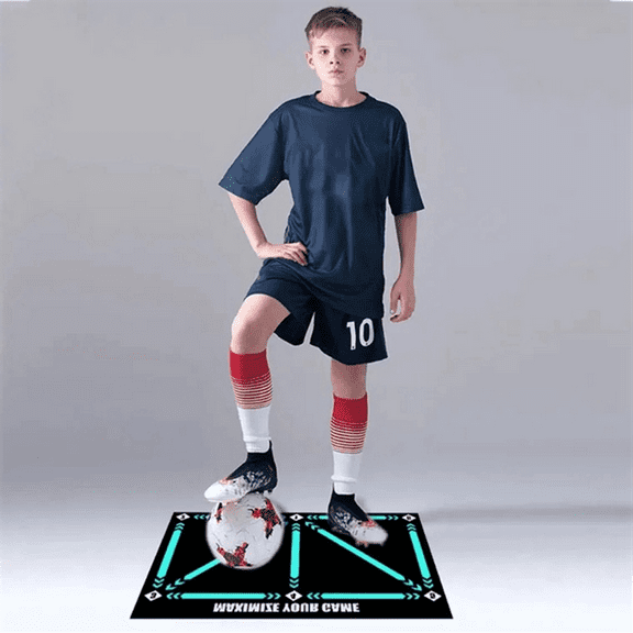 Football Footstep Training Mat,Soccer Mat,Anti-Skid Shock Absorption Mat