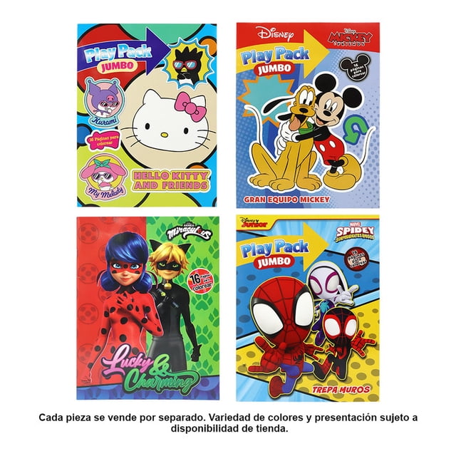 Libro Play Pack Jumbo para Colorear Great Moment Publishing de Distintas Licencias