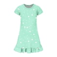 thumbnail image 4 of Abcomgle Girls Summer Dress Size 14-16 Casual A-Line Short Sleeve Tshirt Dresses Polka Dot Flare Ruffle Hem Swing Sundresses with Pockets for 4-14t Kids, 4 of 4