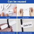 thumbnail image 3 of 30PCS Blank Cable Labels, Reusable Wire Labels, Self-Adhesive Labels, Cable Labels Write On, Cable Identification Tags, for Organizing Computer Cord Labels, Charger Cord Labels, Electrical Cord Labels, 3 of 8