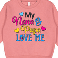 thumbnail image 3 of Inktastic My Nana and Papa Love Me with Hearts Toddler Sweatshirt, 3 of 4