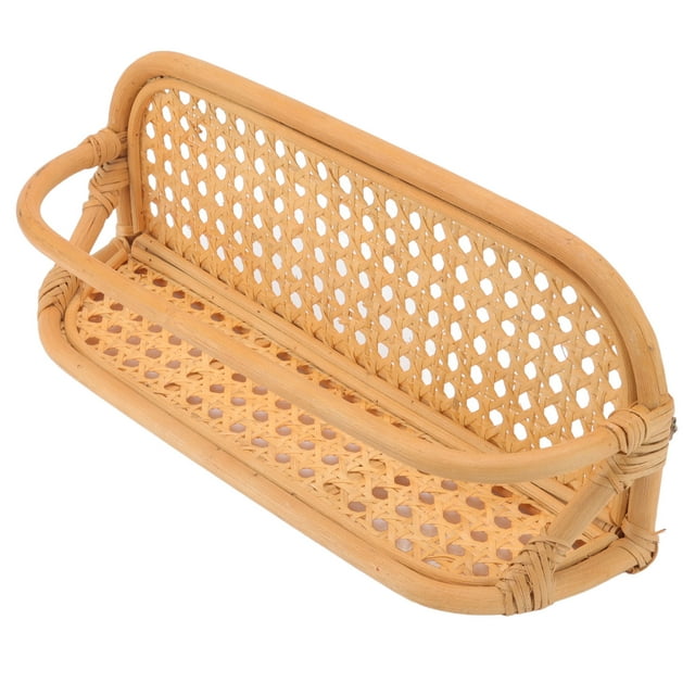 Rattan Wall Mounted Shelf,Rattan Wall Shelf Hand Rattan Wall Shelf Rattan Hanging Rack Streamlined Design
