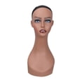 thumbnail image 2 of Cabeza de maniquí calva cabeza de maniquí profesional base estable ligera multiusos Color profundo, 2 of 8