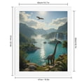 thumbnail image 2 of Paint By Numbers Kit for Adults Beginner - DIY Ancient Waterfall Dinosaur Landscape Canvas Painting Kits for Adults, Frameless Paint By Number for Adults for Home Wall Decor 16x20 Inch, 2 of 7