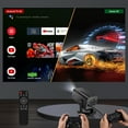 thumbnail image 3 of CANGTEENER 1080P Mini Game Video Projector 4K with WiFi 6, Bluetooth 5.4, Android 11, Auto Keystone, 180° Adjustable Stand for Home Theater/Play Games, 3 of 12