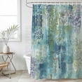 thumbnail image 6 of Blue Sage Green Boho Shower Curtain Set - Long 72" x 84" Washable Bathtub Curtain with 12 Hooks, Vintage Ethnic Tribe Abstract Art Waterproof Fabric Stall Shower Curtains for Bathroom/Bathtub Décor, 6 of 6