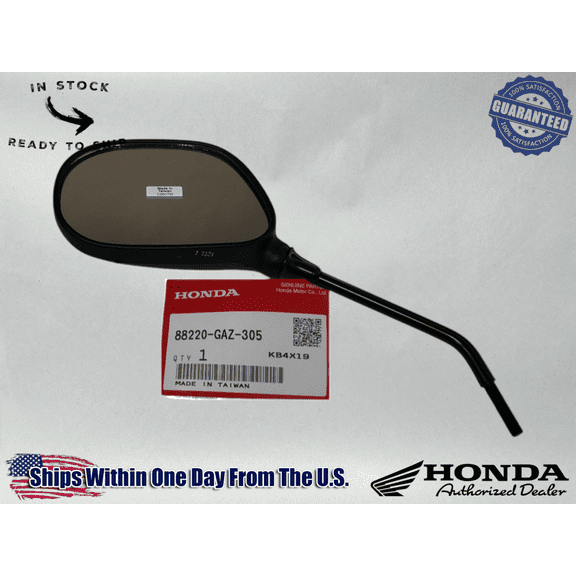 Honda Genuine OEM Lt Side Rear View Mirror 03-25 NPS50 Ruckus 88220-GAZ-305