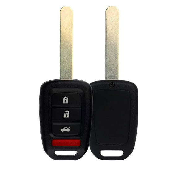 AKS KEYS 4-Button Replacement Car Key Fob for Honda Accord 2013-2015