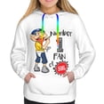 thumbnail image 2 of Lsque Sml Jeffy Pattern Casual Women's Hoodie,Hooded Sweatshirt with Kangaroo Pocket,Pullover Hoodie with Eye-catching Drawstrings-Medium, 2 of 8