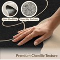 thumbnail image 6 of ODIKA 3'x5' Washable Area Rug Non-Slip, Flatweave, Easy Care Black Beige Abstract Celestial Design Accent Elegant Curves and Minimalist Starry Motif for Hallway, Laundry Room, 6 of 7