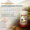 thumbnail image 3 of Farm Innovators Heated 3 Gal Hanging Poultry Water Fountain, Red (8 Pack), 3 of 9