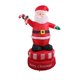 thumbnail image 2 of Decoración inflable navideña de Papá Noel giratoria de 180cm, adaptador estadounidense de 110V para exteriores, decoración navideña para jardín, Import Product Papá Noel iluminado, 2 of 8